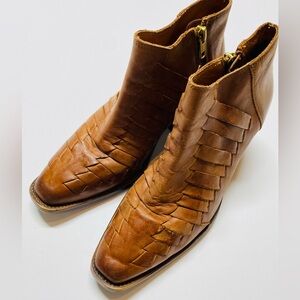 Free People Booties Boots Size 38 Leather